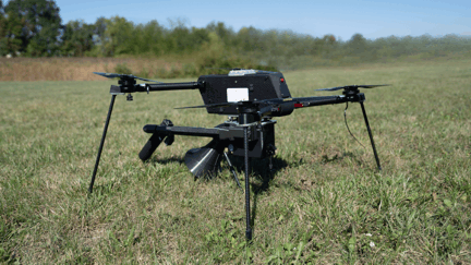 AeroVox installed on a Draganfly drone